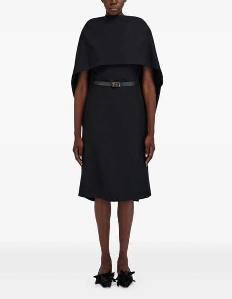 Rochii Ferragamo Belted Midi Dress BLACK Femei (BM 19348823) 2