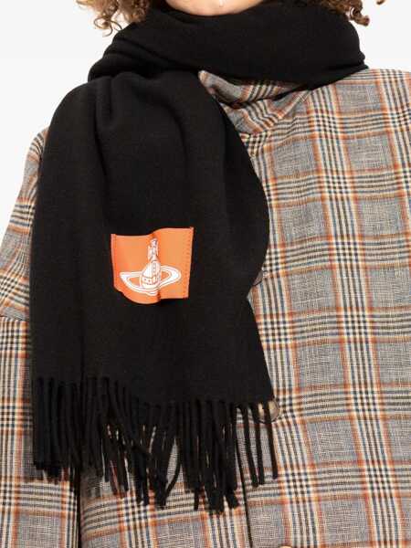Esarfe Vivienne Westwood Wool Scarf BLACK Femei (BM 19348826) 4
