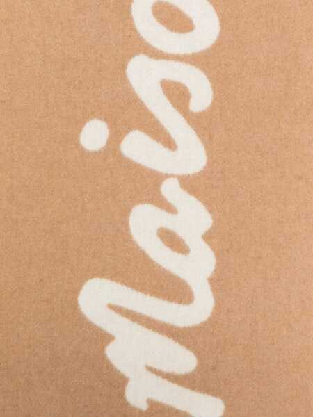 Esarfe MAISON KITSUN Wool Scarf LIGHT CAMEL Femei (BM 19348832) 3