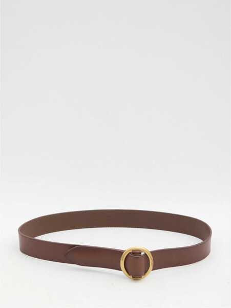 Curele Saint Laurent Leather Belt BROWN Femei (BM 19349051) 1