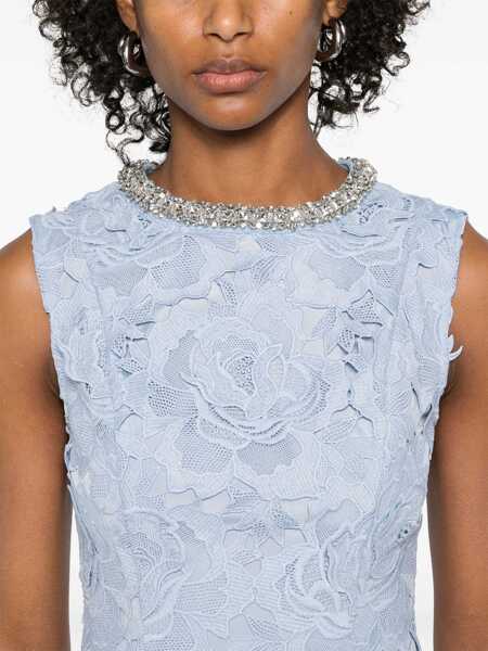 Rochii casual Self-Portrait Floral Lace Mini Dress BLUE Femei (BM 19349111) 5