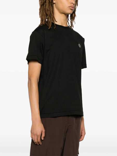 Tricouri Stone Island T-Shirt With Logo BLACK Barbati (BM 19349120) 3