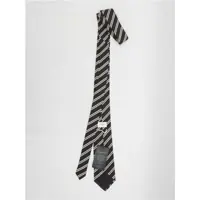 Cravate pentru Barbati - Cravate Saint Laurent Rayures Doub Tie BLACK Barbati (BM 19349129) - B-mall.ro