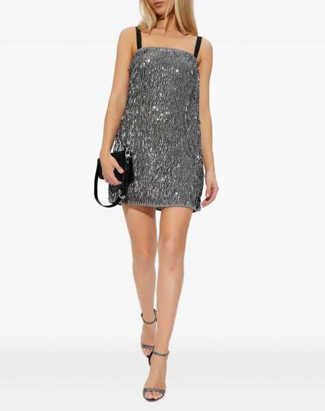 Rochii casual Dolce & Gabbana Sequined Mini Dress SILVER Femei (BM 19349144) 2
