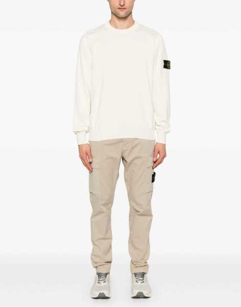 Pulovere casual Stone Island Jersey With Logo WHITE Barbati (BM 19349147) 2