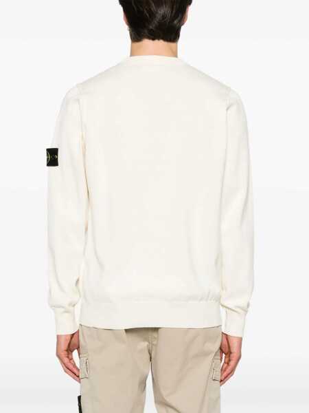 Pulovere casual Stone Island Jersey With Logo WHITE Barbati (BM 19349147) 4