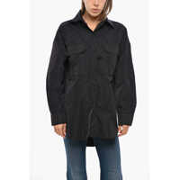 Camasi casual Technical Fabric Pesca Shirt With Double Breast Pocket Femei