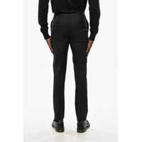 Pantaloni eleganti pentru Barbati - Pantaloni eleganti CORNELIANI Scalloped Hem Virgin Wool Pants Black Barbati (BM 19349423) - B-mall.ro
