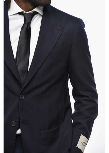 Sacouri CORNELIANI Cc Collection Half-Lined Blazer With Peak Lapel Blue Barbati (BM 19349429) 2