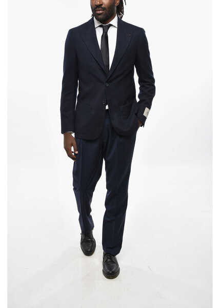 Sacouri CORNELIANI Cc Collection Half-Lined Blazer With Peak Lapel Blue Barbati (BM 19349429) 3