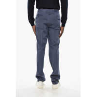 Pantaloni eleganti pentru Barbati - Pantaloni eleganti CORNELIANI Cotton Stretch Academy Pants With Belt Loops Blue Barbati (BM 19349432) - B-mall.ro