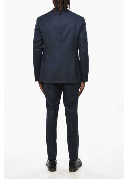 Costume CORNELIANI Cc Collection Birds Eye Virgin Wool Suit With Flap Pockets Blue Barbati (BM 19349438) 4
