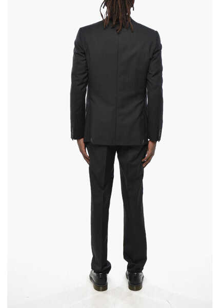 Costume CORNELIANI Cc Collection Virgin Wool Suit With Notch Lapel Black Barbati (BM 19349444) 4