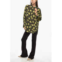 Camasi casual P.A.R.O.S.H. Dama - Camasi casual P.A.R.O.S.H. Silk Solex Shirt With Floral Motif Multicolor Femei (BM 19349459) - B-mall.ro