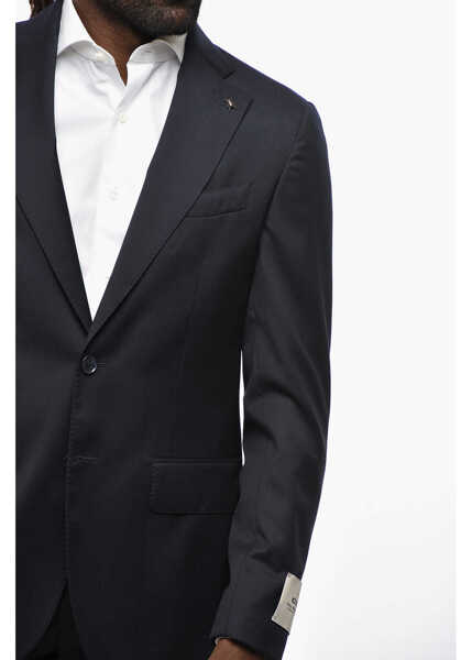 Sacouri CORNELIANI Cc Collection Virgin Wool Blazer With Notch Lapel Blue Barbati (BM 19349462) 3