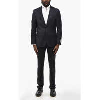 Sacouri Cc Collection Virgin Wool Blazer With Notch Lapel Barbati