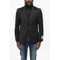 Sacouri Cc Collection Virgin Wool Blazer With Peak Lapel Barbati