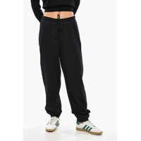Pantaloni de trening Ganni Solid Color Cotton Joggers