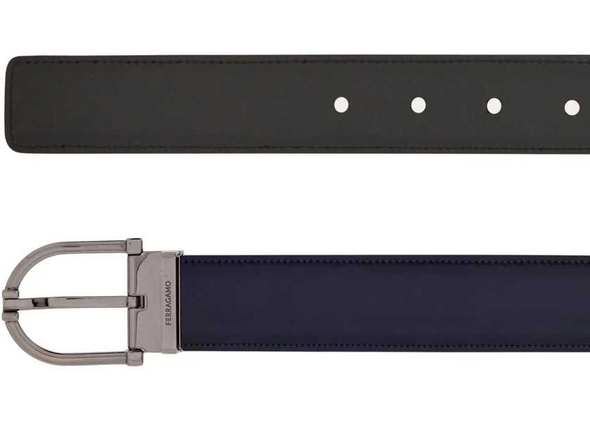 Curele Ferragamo Reversible leather Belt MIDNIGHT Barbati (BM 19349600) 2