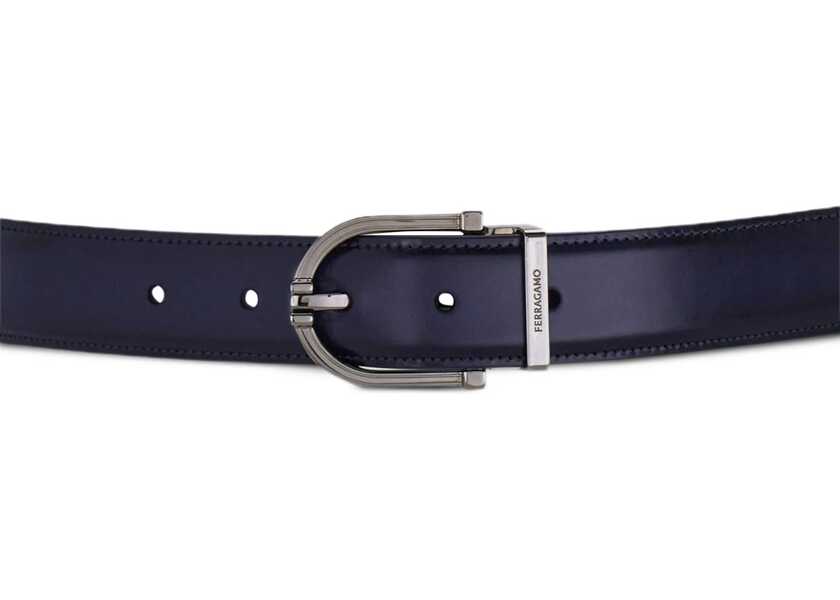 Curele Ferragamo Reversible leather Belt MIDNIGHT Barbati (BM 19349600) 3