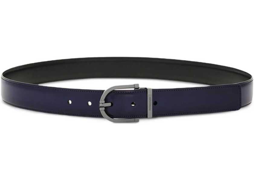 Curele Ferragamo Reversible leather Belt MIDNIGHT Barbati (BM 19349600) 1