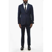 Costume Cc Collection Pinstriped Virgin Wool Slim Fit Suit Barbati