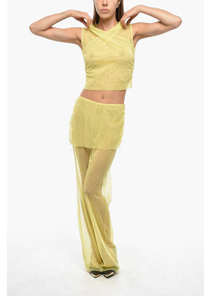 Pantaloni casual EXILIA Mesh Balos Pants With Waist Band Yellow Femei (BM 19349606) 4