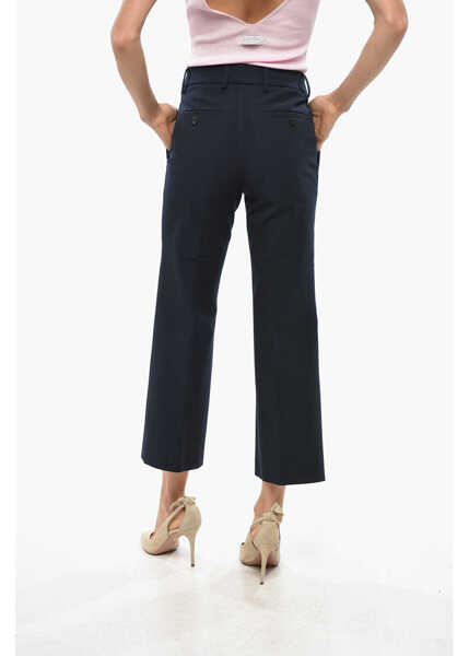 Pantaloni casual Incotex Stretch Cotton Chinos Pants Blue Femei (BM 19349612) 3