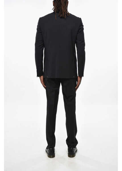 Costume CORNELIANI Cc Collection Stretch Virgin Wool Slim Fit Suit Blue Barbati (BM 19349639) 4