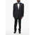 CORNELIANI Virgin Wool Smoking Leader Suit With Satin Peak Lapel Blue