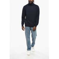 Pulovere pentru Barbati pagina 89 - Pulovere CORNELIANI Cashmere Turtleneck Sweater Blue Barbati (BM 19349669) - B-mall.ro