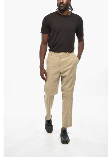 Pantaloni casual CORNELIANI Circle Stretch Cotton Chinos Pants Beige Barbati (BM 19349672) 3