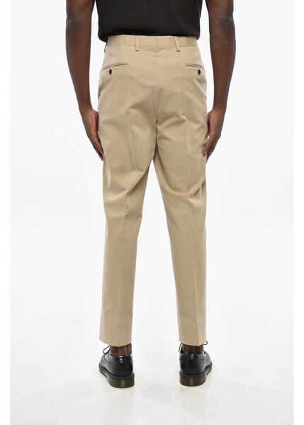 Pantaloni casual CORNELIANI Circle Stretch Cotton Chinos Pants Beige Barbati (BM 19349672) 4
