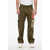 DSQUARED2 Straight Leg Cargo Pants With Corduroy Pockets Military Green
