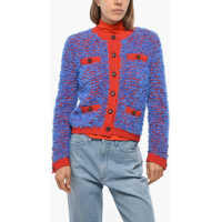 Cardigane Tweed Wool Confetti Cardigan Femei