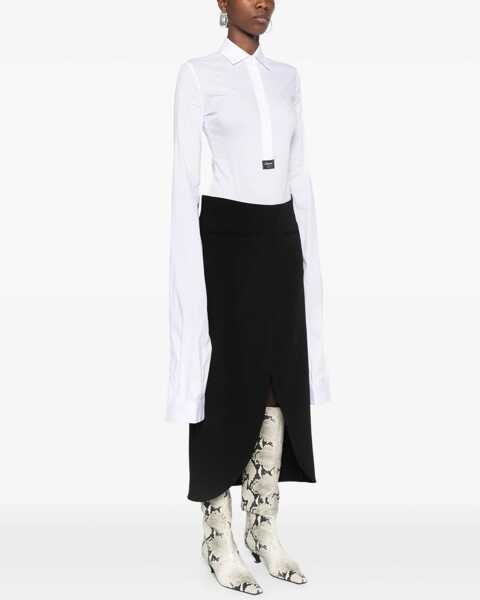 Camasi casual COPERNI Cotton Poplin Body With Extra Long Sleeves White Femei (BM 19349693) 3