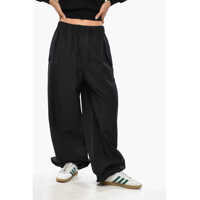 Pantaloni casual Cotton Blend Bench Pants With Cuffs Femei