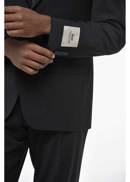 Costume CORNELIANI Cc Collection Stretch Virgin Wool Slim Fit Suit Blue Barbati (BM 19349900) 3