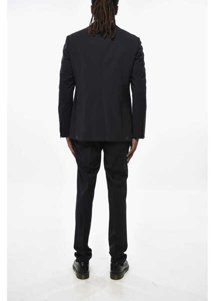 Costume CORNELIANI Cc Collection Stretch Virgin Wool Slim Fit Suit Blue Barbati (BM 19349900) 4