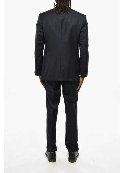 Costume CORNELIANI Virgin Wool Striped 2-Button Suit With Notch Lapel Blue Barbati (BM 19349951) 4
