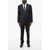 CORNELIANI Virgin Wool Striped 2-Button Suit With Notch Lapel Blue
