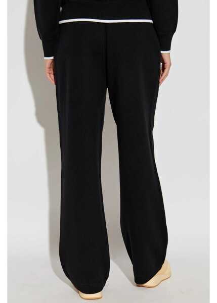 Pantaloni de trening Kenzo Wool Blend Joggers With Drawstring Waist Black Femei (BM 19349966) 4