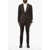 CORNELIANI Cc Collection Single-Breasted Slim Fit Wool Blend Suit Brown