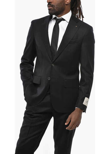 Costume CORNELIANI Cc Collection Virgin Wool Suit With Notch Lapel Black Barbati (BM 19350005) 2