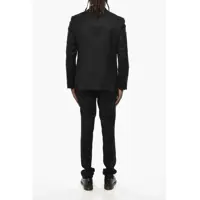 Costume CORNELIANI pentru Barbati - Costume CORNELIANI Cc Collection Virgin Wool Suit With Notch Lapel Black Barbati (BM 19350005) - B-mall.ro