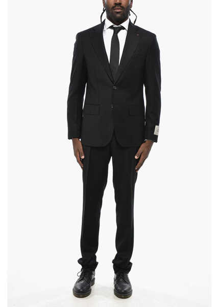 Costume CORNELIANI Cc Collection Virgin Wool Suit With Notch Lapel Black Barbati (BM 19350005) 1