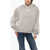 Alexander Wang Cotton Hoodie With Embossed Logo Beige