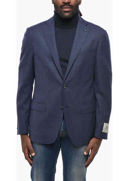 Sacouri CORNELIANI Cc Collection Virgin Wool Blazer With Notch Lapel Blue Barbati (BM 19350020) 1
