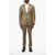CORNELIANI Cc Collection Virgin Wool Slim Fit Suit With Notch Lapel Brown