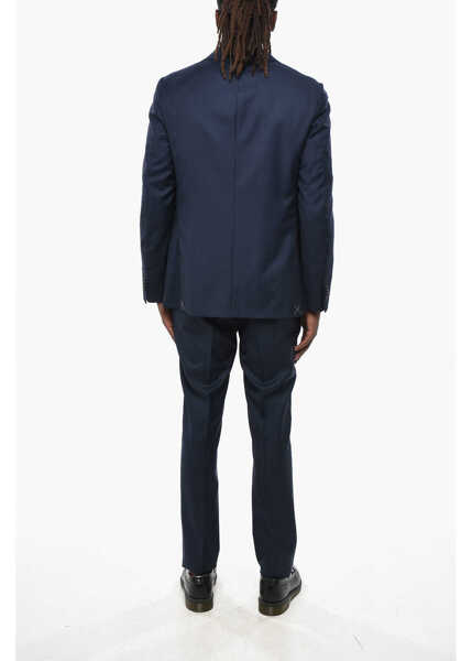 Costume CORNELIANI Cc Collection Virgin Wool Suit With Side Splits Blue Barbati (BM 19350026) 4